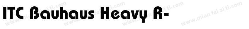 ITC Bauhaus Heavy R字体转换